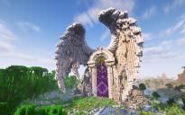 Minecraft Angel Wings |Heaven| Nether Portal V03 Statue