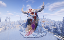 Minecraft Skull |Icy| Nether Portal V05 Statue