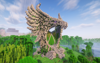 Minecraft Eagle Nether Portal Statue