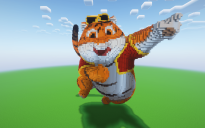 Minecraft Fortune Tiger Statue ( FREE )