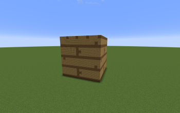 OAK PLANK PIXEL ART 3D