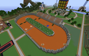 Horse race track