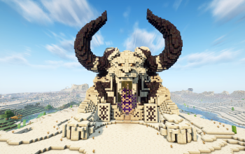 Minecraft Egyptian Titan |Desert| Nether Portal Statue V04
