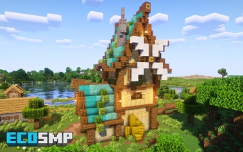🍃 Timberwind Cottage (Fantasy Windmill House)