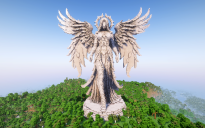 Minecraft Angel |Luminous| Statue V07