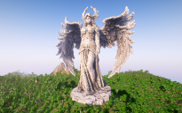 Minecraft Angel Statue V10