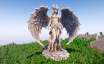 Minecraft Angel Statue V12