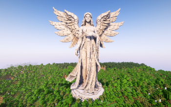 Minecraft Angel Statue V15