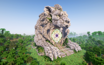 Minecraft Lion Nether Portal Statue V02
