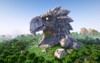 Minecraft Parrot Nether Portal Statue