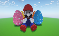 Minecraft Super Mario Easter Statue