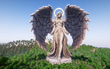 Minecraft Angel Statue V16