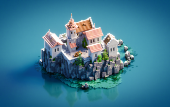 Minecraft Little Sea Castle - With Interior