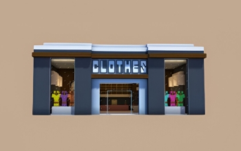 Clothing Store - Simple with Interior (Free Download)