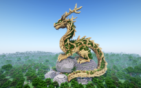 Minecraft Forest Dragon Statue V02 Free