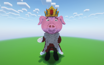 Minecraft Technoblade Statue ( FREE )