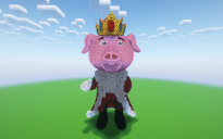 Minecraft Technoblade Statue ( FREE )