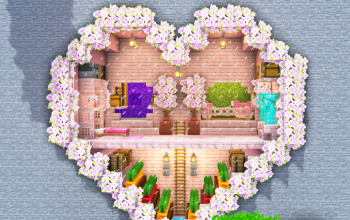 Cherry Blossom Heart Base #2