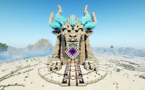 Minecraft Titan |Sahara| Nether Portal Statue V09