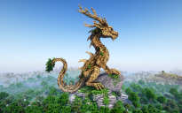 Minecraft Forest Dragon Statue V03 Free
