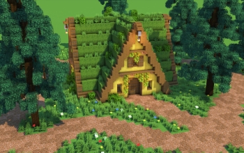 Cozy Alpine Nature Cabin – Fully Decorated Interior