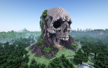 Minecraft Skull Nether Portal Statue V09