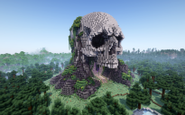 Minecraft Skull Nether Portal Statue V09