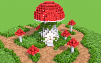 Mushroom House – Fully Decorated Interior