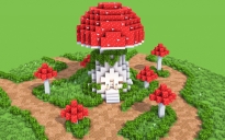 Mushroom House – Fully Decorated Interior