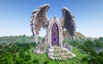 Minecraft Angel Wings |Elysium| Nether Portal Statue V05 Free