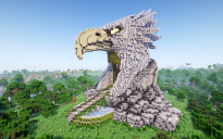 Minecraft Eagle Nether Portal Statue V02