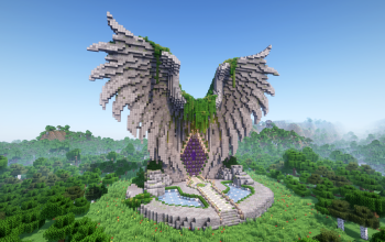 Minecraft Wings Of Nature Nether Portal Statue V04