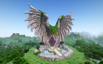 Minecraft Wings Of Nature Nether Portal Statue V04