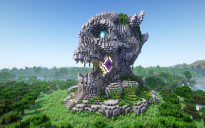 Minecraft Skull Nether Portal Statue V10