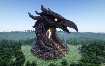 Minecraft Raven Nether Portal Statue V03 Free