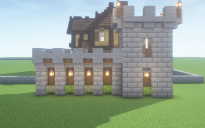 medieval fence with observation tower