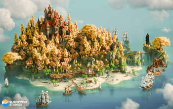 Spawn - Autumn Village - 1000x1000 size