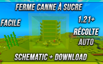 Easy sugarcane farm | Litematica