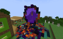 Scary Minecraft Nether Portaal