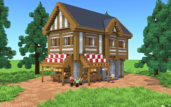 Medieval Tavern – Fully Decorated Interior