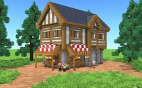 Medieval Tavern – Fully Decorated Interior
