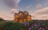 🏡 Rustic Survival Farmhouse – Minecraft Schematic (1.20+)