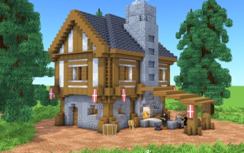 Medieval Blacksmith House – Fully Decorated Interior