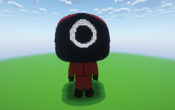 Minecraft Round 6 Statue ( FREE )