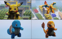 Minecraft Statues: Pikachu, Charizard, Squirtle, Charmander