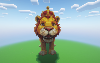 Minecraft Lion King Statue
