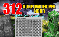 EASY Creeper Farm (2 layers) - version 1.21+