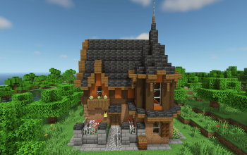 Half Timbered House - ⬇️ (Java/Bedrock/Schematic/Litematic)
