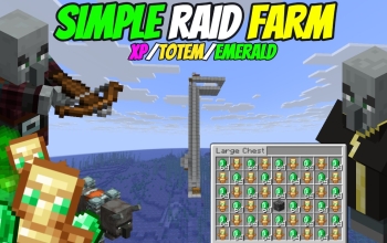 SIMPLE RAID FARM (Totems & Emeralds) 1.21+