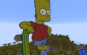 Bart Simpson Pixel Art